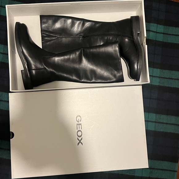 Geox Black Over the Knee Boots - Picture 5 of 7